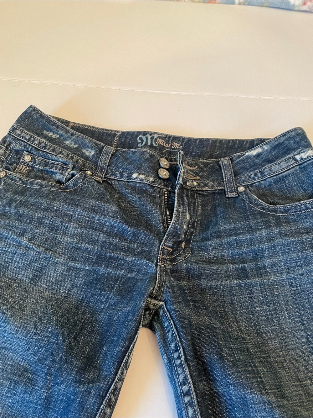 Miss Me Dark Blue Straight Leg Jeans - Picture 2 of 11